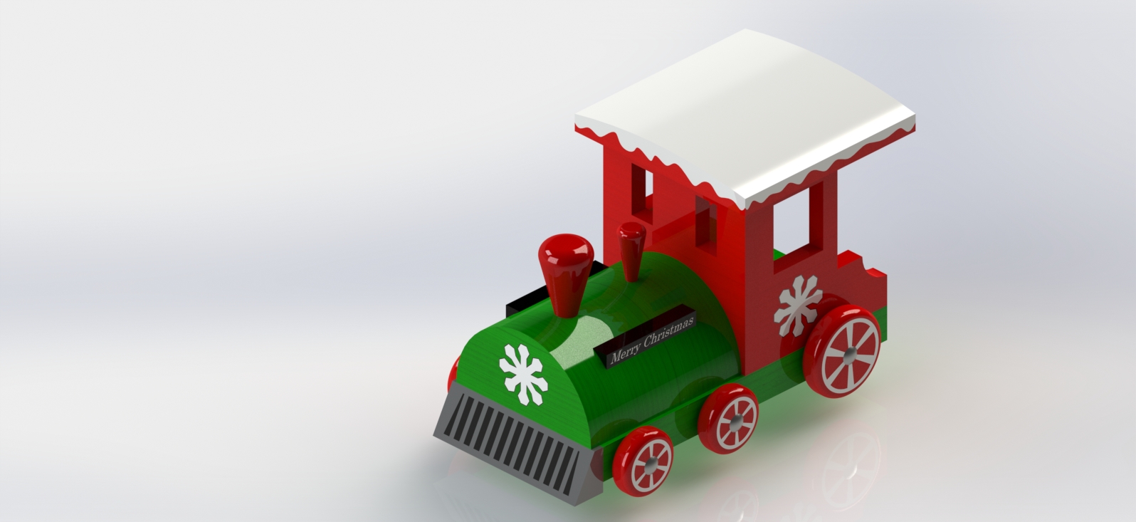 木制玩具圣诞列车