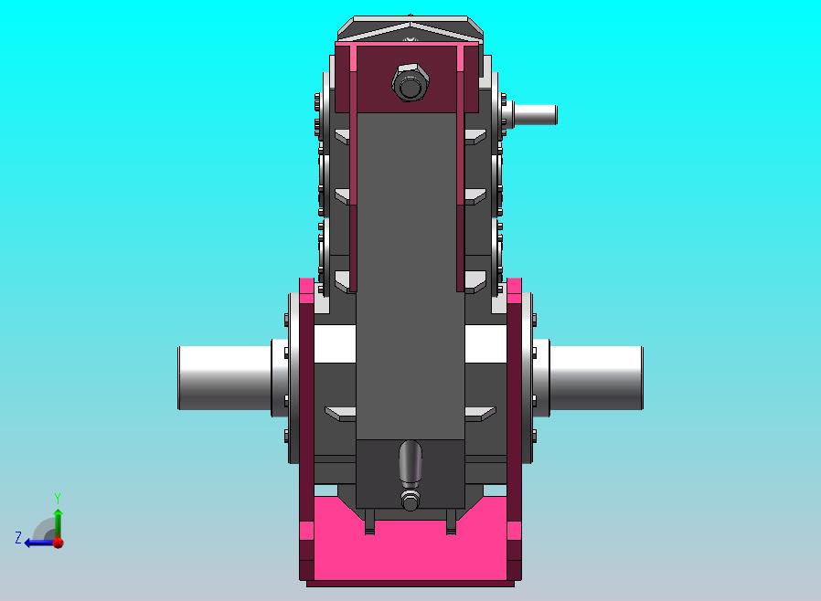 起重机中硬齿面减速机QY3S180 固定支座