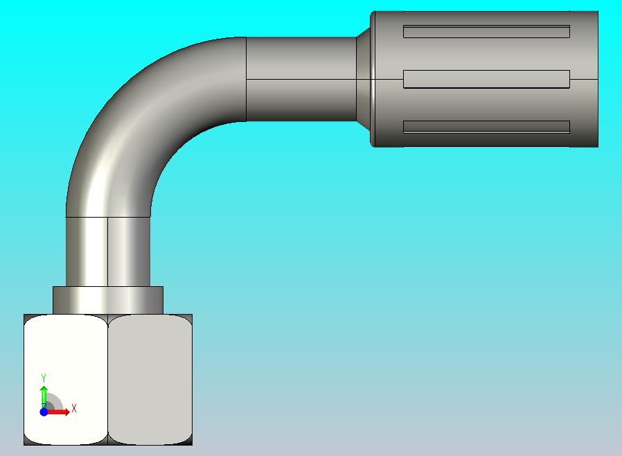 液压弯头90外锥60