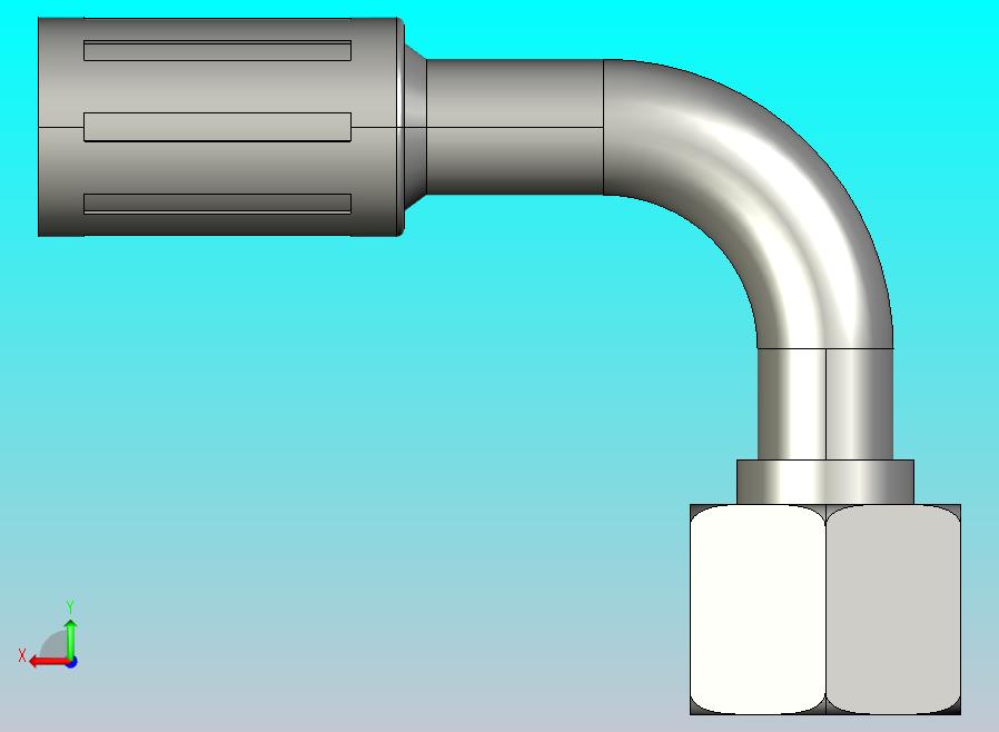 液压弯头90外锥60