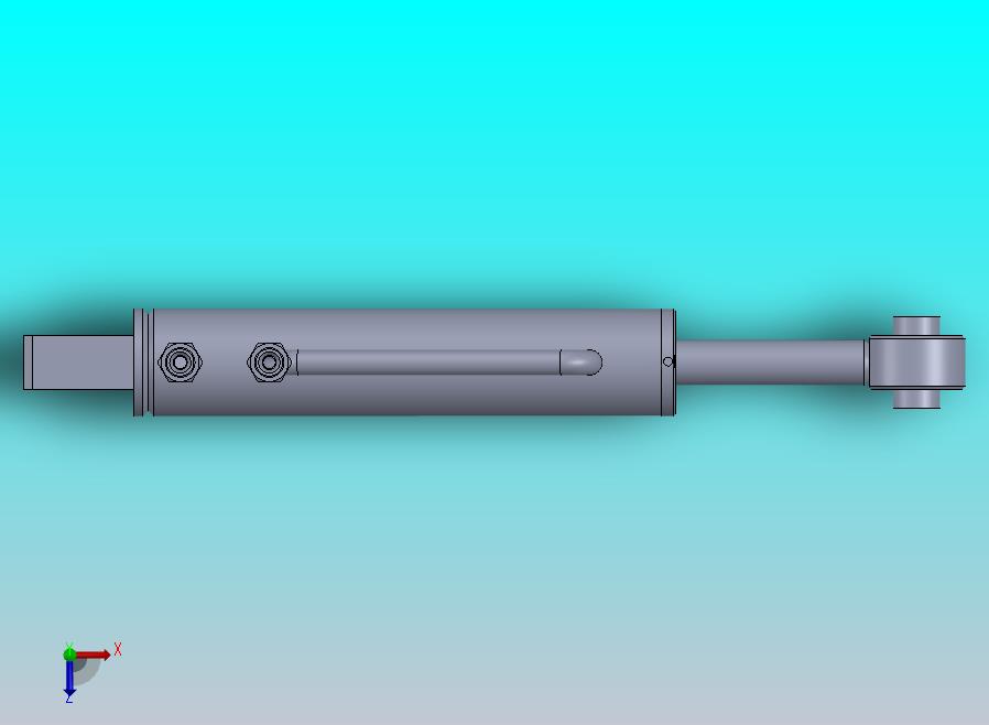 焊接型液压缸（带前端和后端安装眼）50x25x168毫米