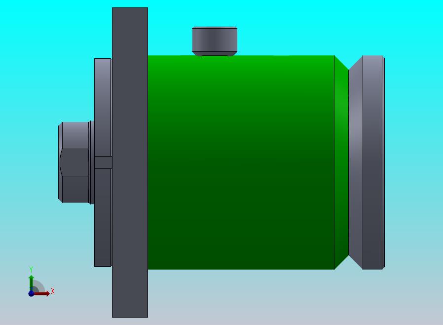 高压液压缸（带前法兰）150x70x32毫米