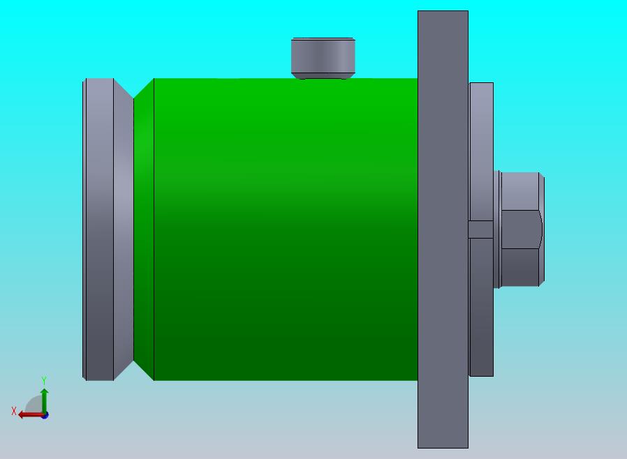 高压液压缸（带前法兰）150x70x32毫米