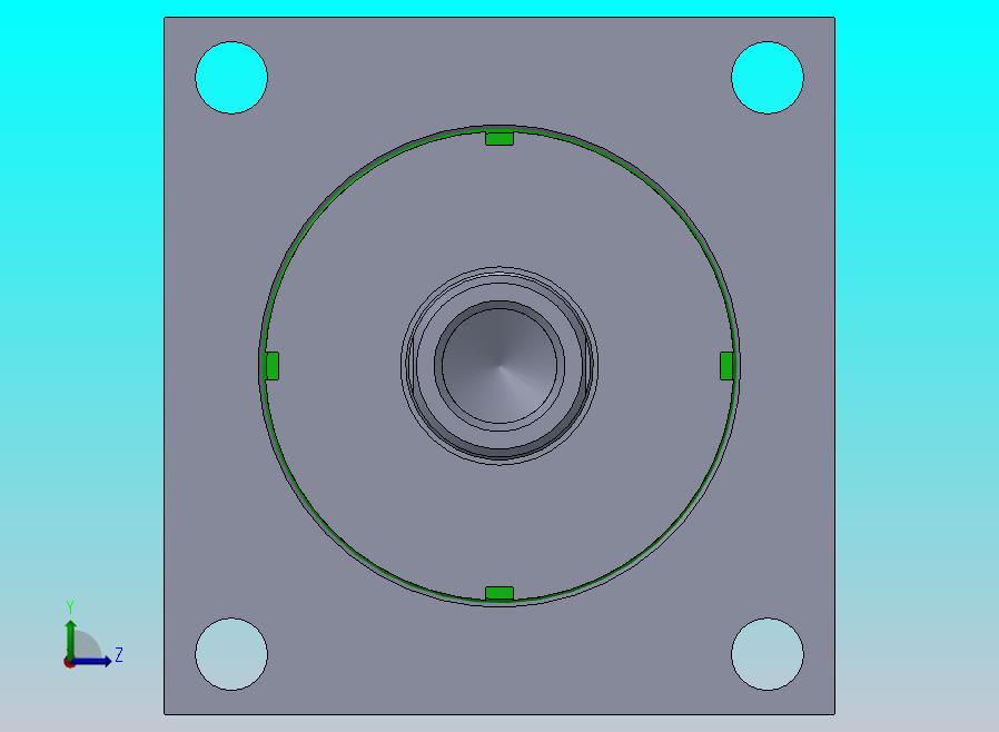 高压液压缸（带前法兰）150x70x32毫米