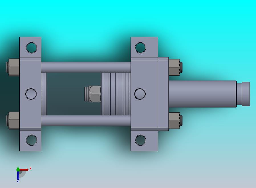 拉杆液压缸（带脚安装）100x50x99.5毫米