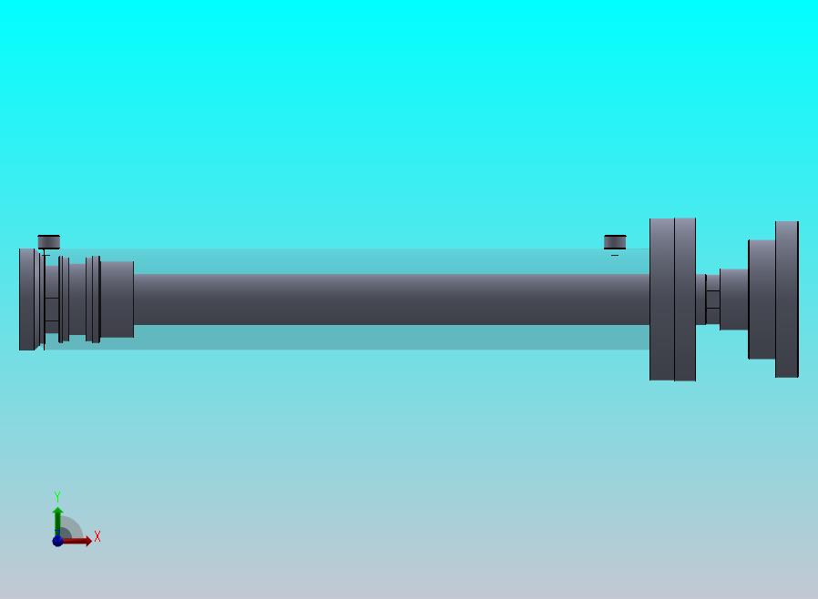 焊接型液压缸（带前安装法兰） 130x75x750 mm