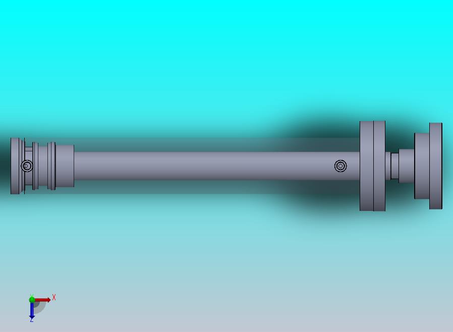 焊接型液压缸（带前安装法兰） 130x75x750 mm