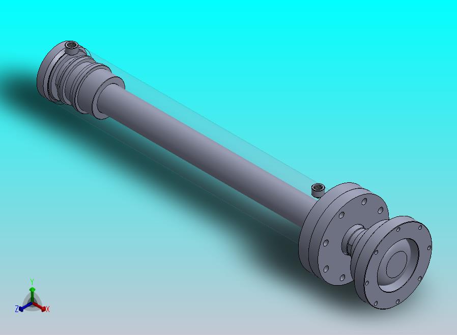 焊接型液压缸（带前安装法兰） 130x75x750 mm