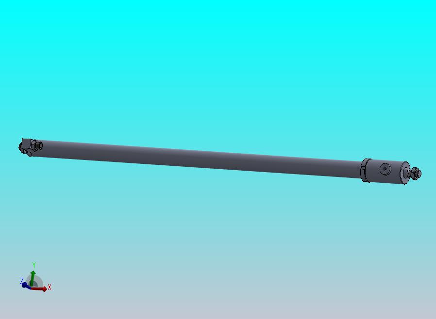 焊接型液压缸（带端盖眼） 32x25x1010 mm