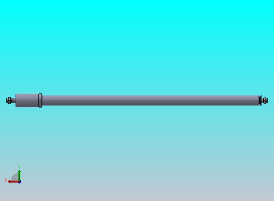 焊接型液压缸（带端盖眼） 32x25x1010 mm