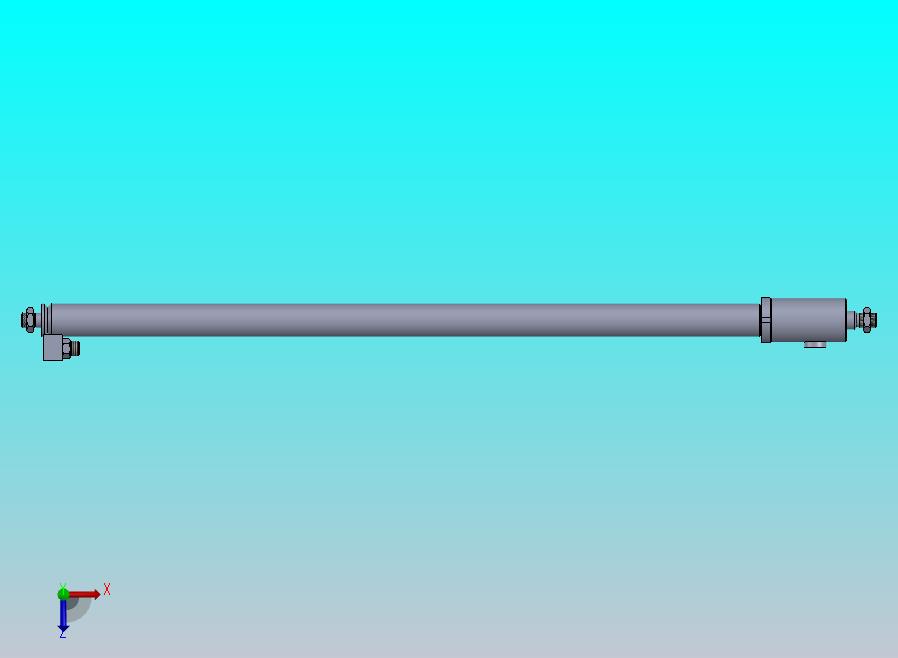 焊接型液压缸（带端盖眼） 32x25x1010 mm