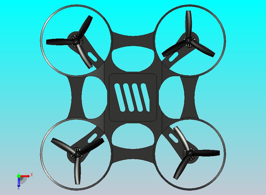 5英寸涵道四轴飞行器