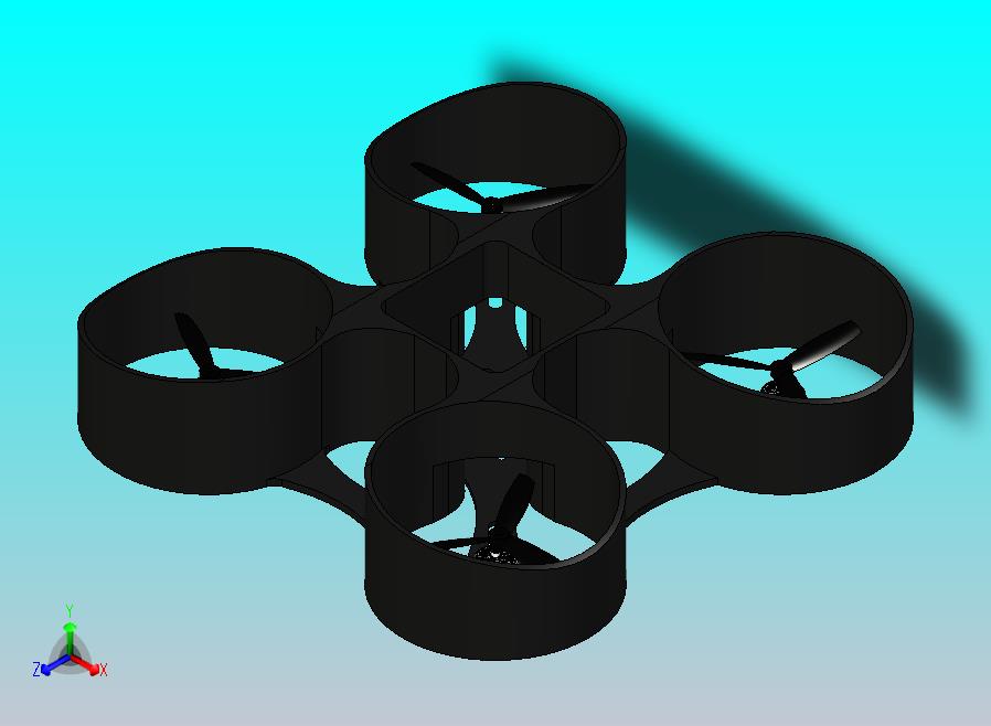 5英寸涵道四轴飞行器