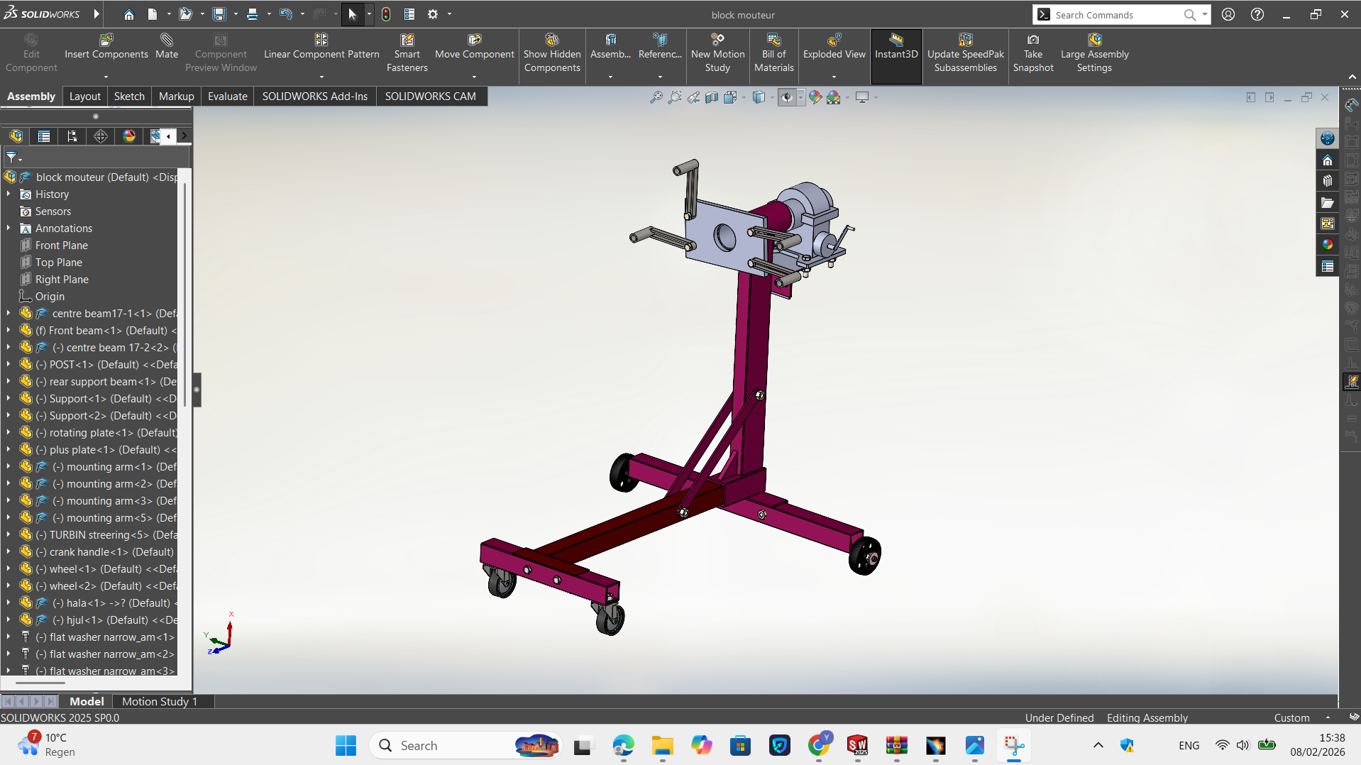 1000磅发动机支架