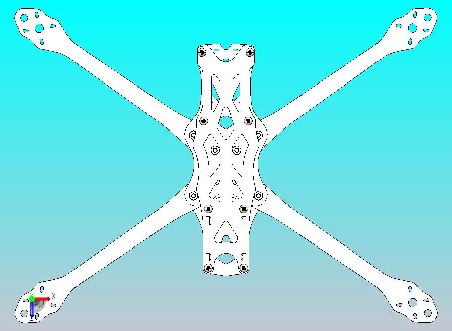 Apex HD 7 英寸 FPV 无人机框架