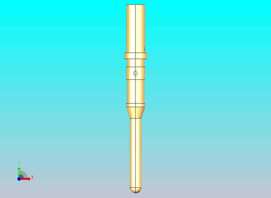 男性-标准圆形触点16AWG引脚触点