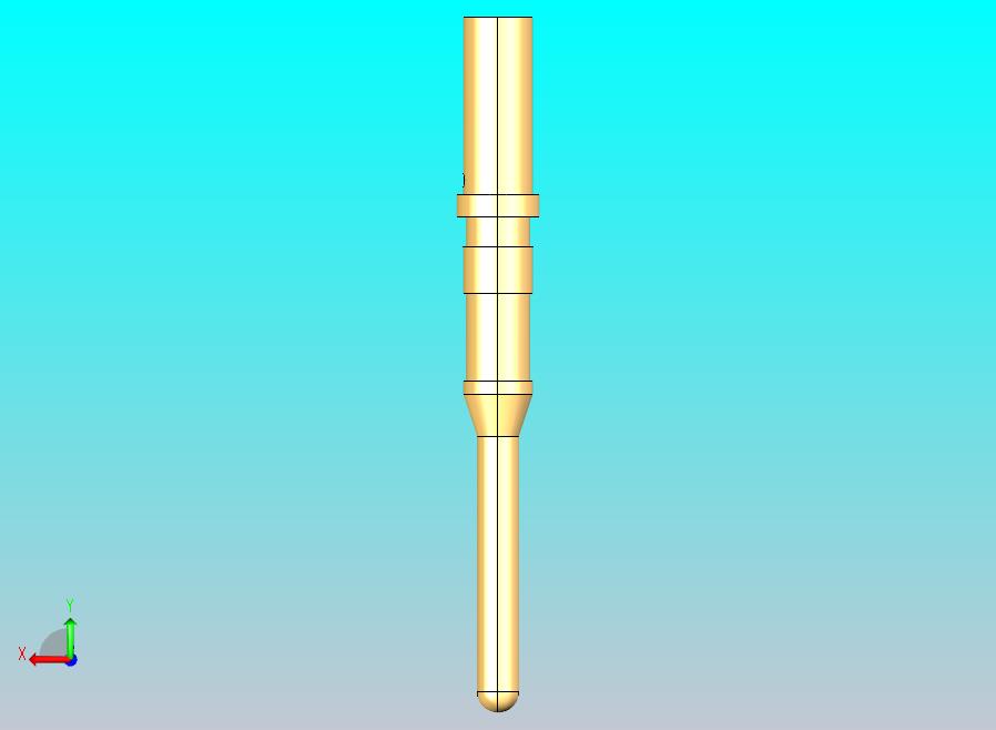 男性-标准圆形触点16AWG引脚触点