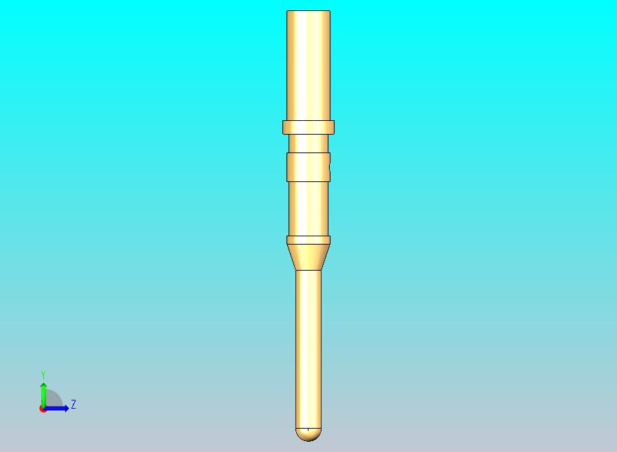 男性-标准圆形触点16AWG引脚触点