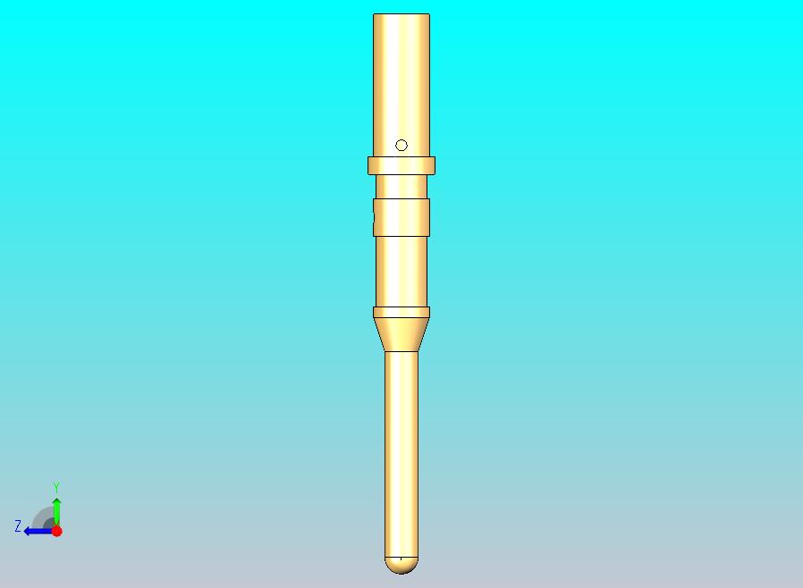 男性-标准圆形触点16AWG引脚触点