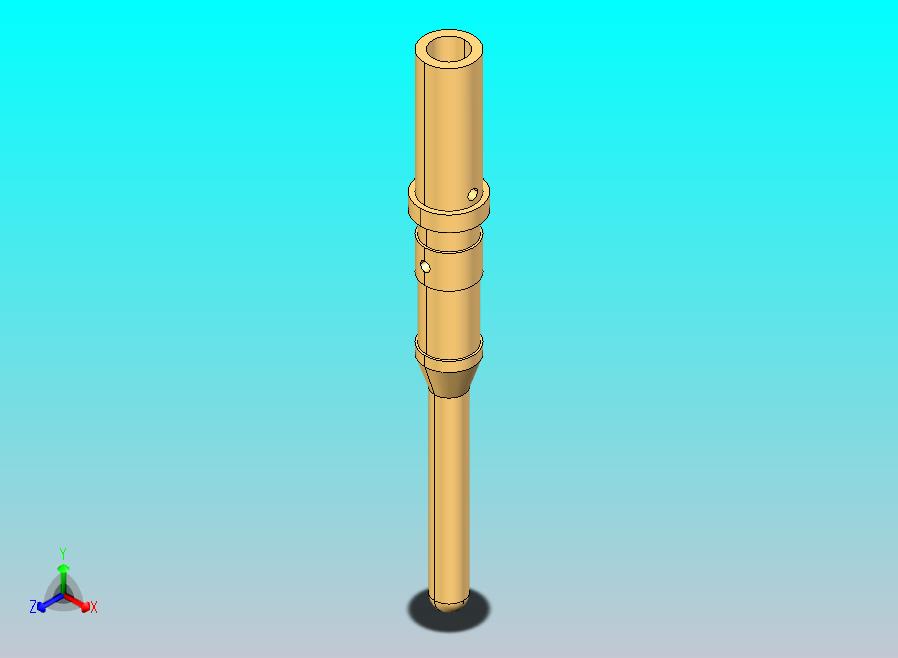 男性-标准圆形触点16AWG引脚触点