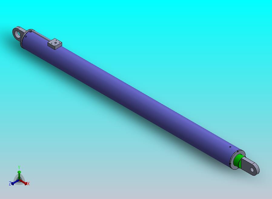 焊接式液压缸（带前后安装孔）180x125x2701 mm