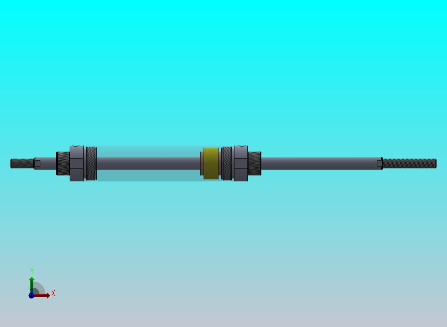 圆形气动缸（双杆型）40x16x132毫米