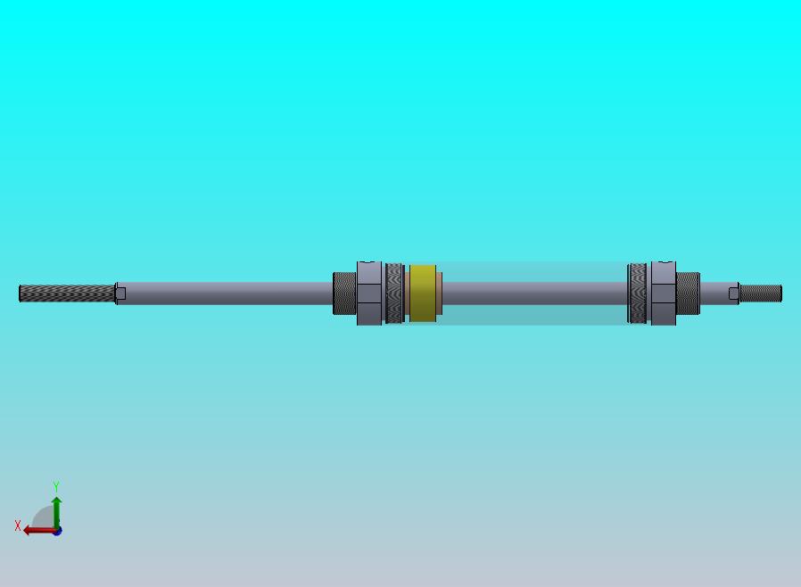 圆形气动缸（双杆型）40x16x132毫米