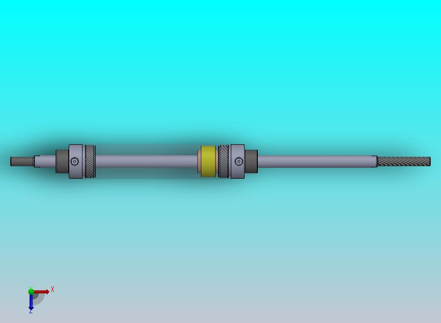圆形气动缸（双杆型）40x16x132毫米