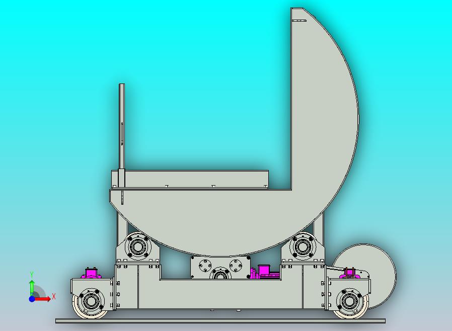 带转运车的卷材翻转机 20T