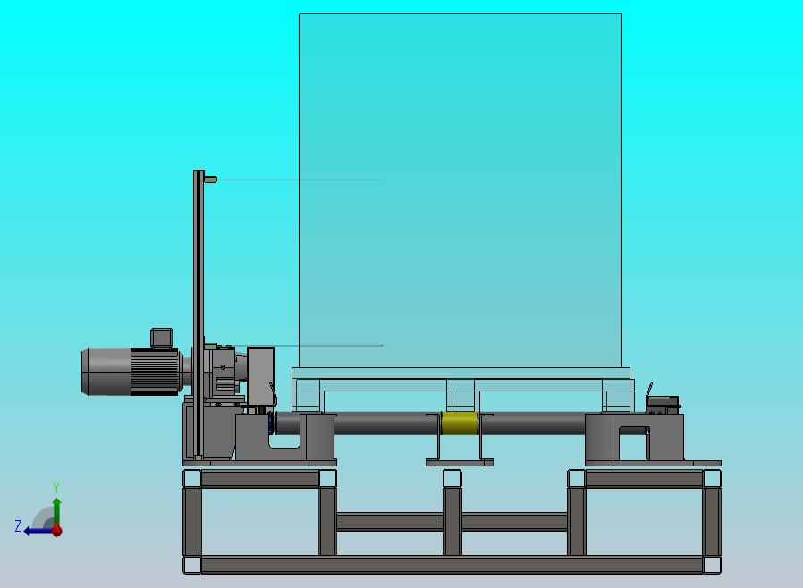 叉车接驳三列滚筒输送机