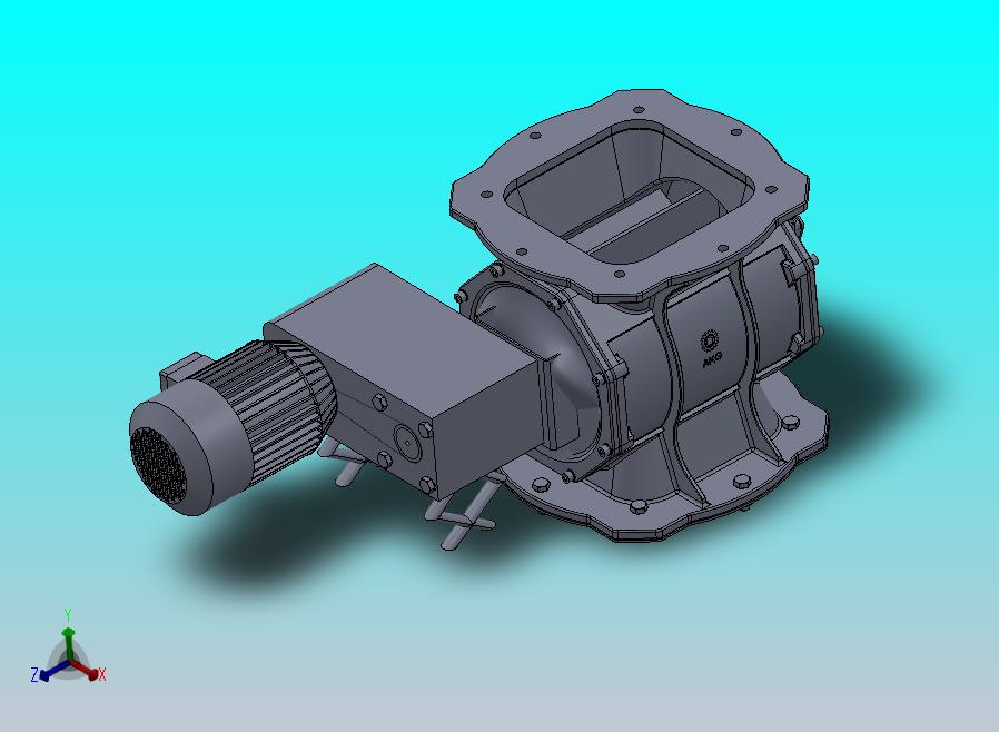 旋转结构的搅碎机设计模型