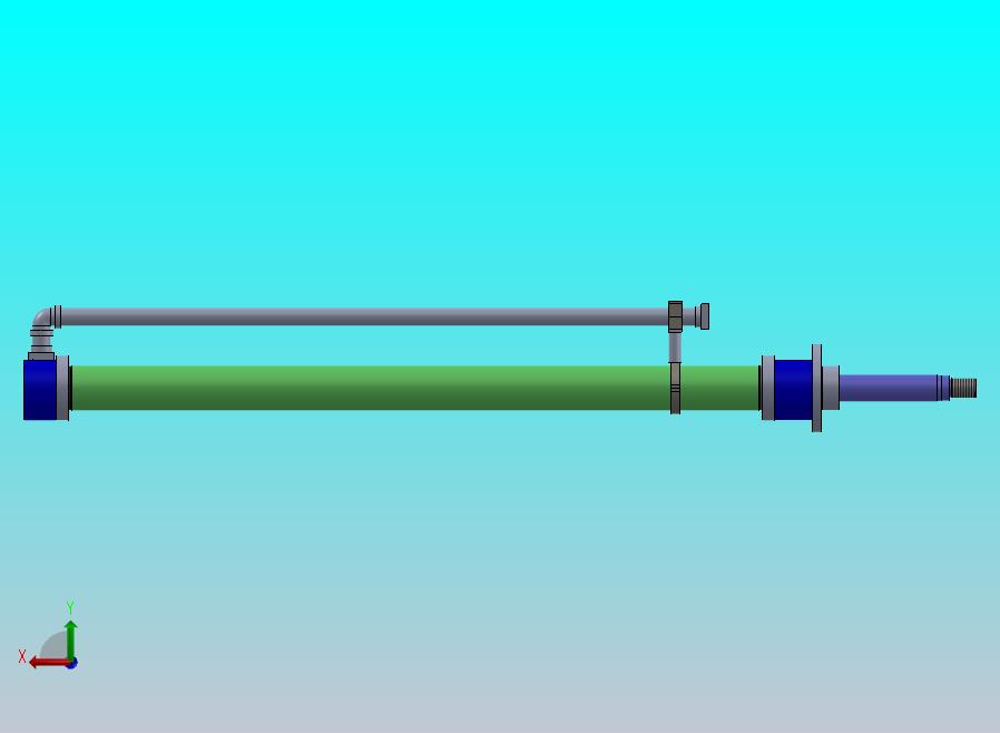 磨床型 液压缸（带管道） 125x90x2212 mm