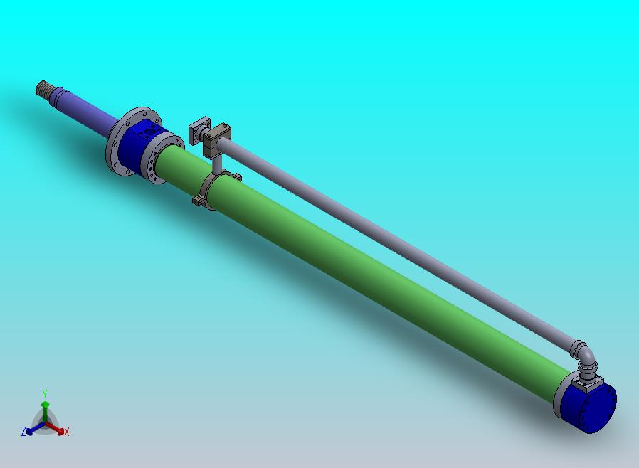 磨床型 液压缸（带管道） 125x90x2212 mm