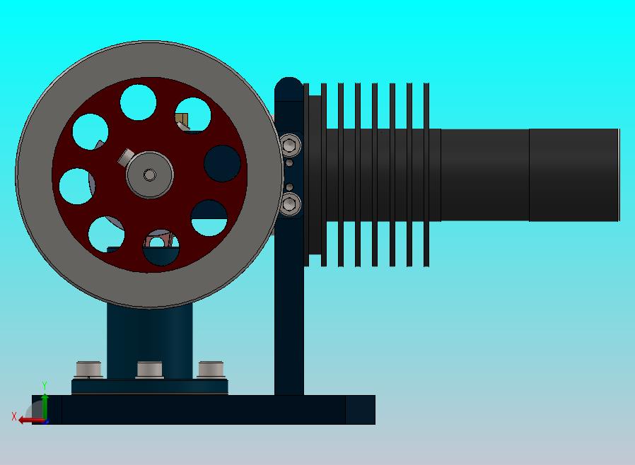 卧式冲击发动机