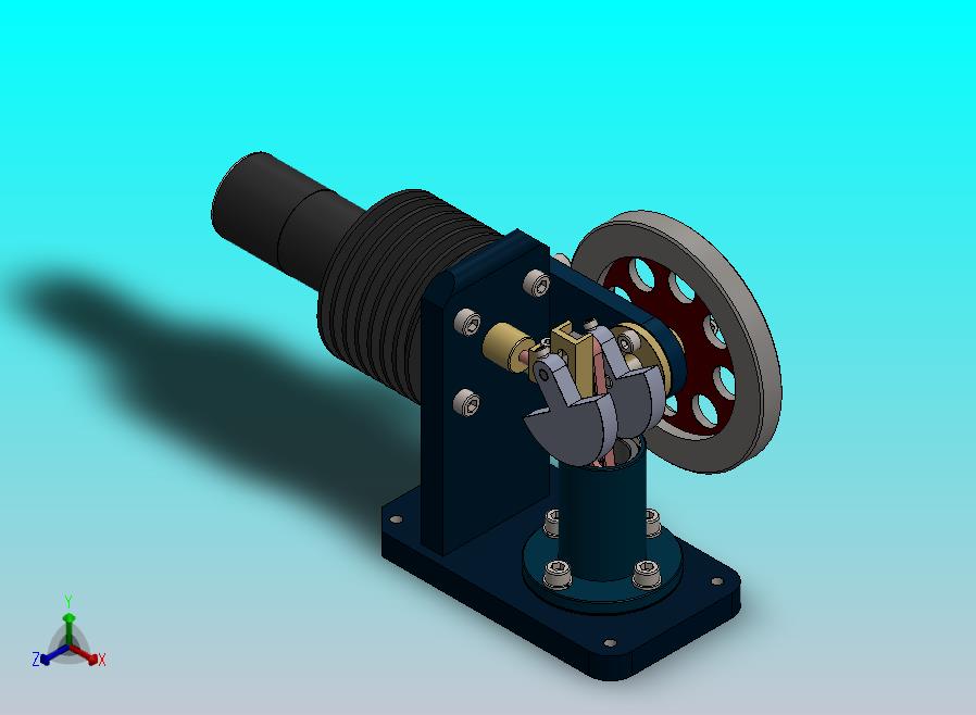 卧式冲击发动机