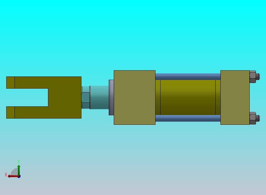 拉杆液压缸（DANIELI）（精加工区域尾断器）40x28x45毫米