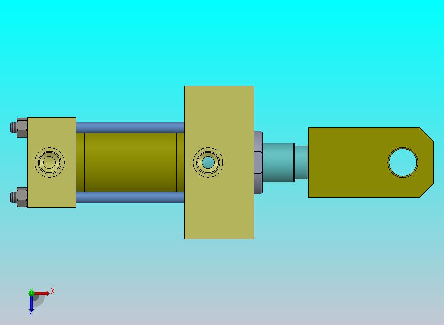 拉杆液压缸（DANIELI）（精加工区域尾断器）40x28x45毫米