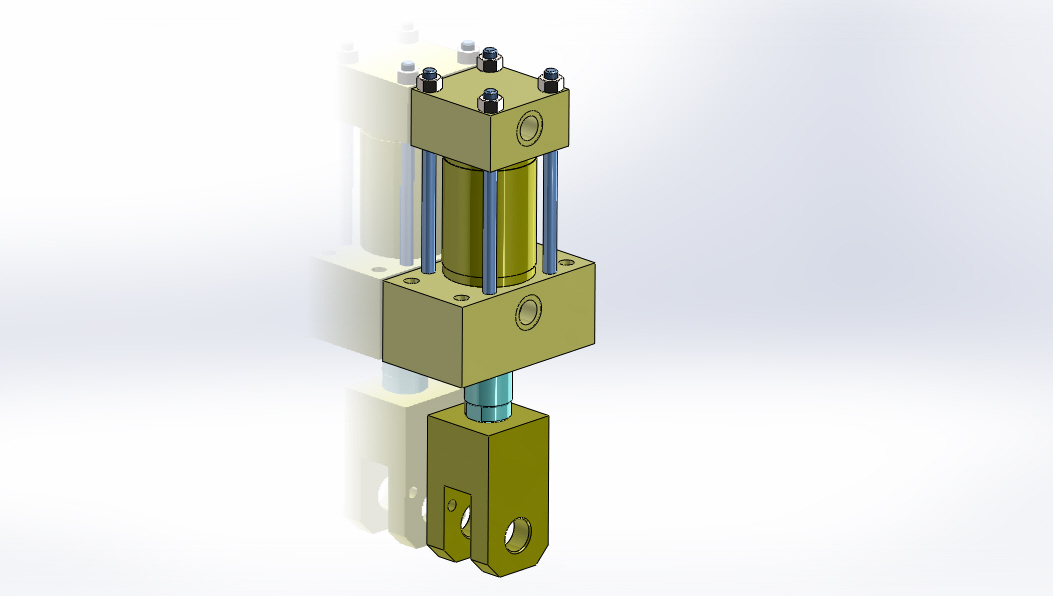 拉杆液压缸（DANIELI）（精加工区域尾断器）40x28x45毫米
