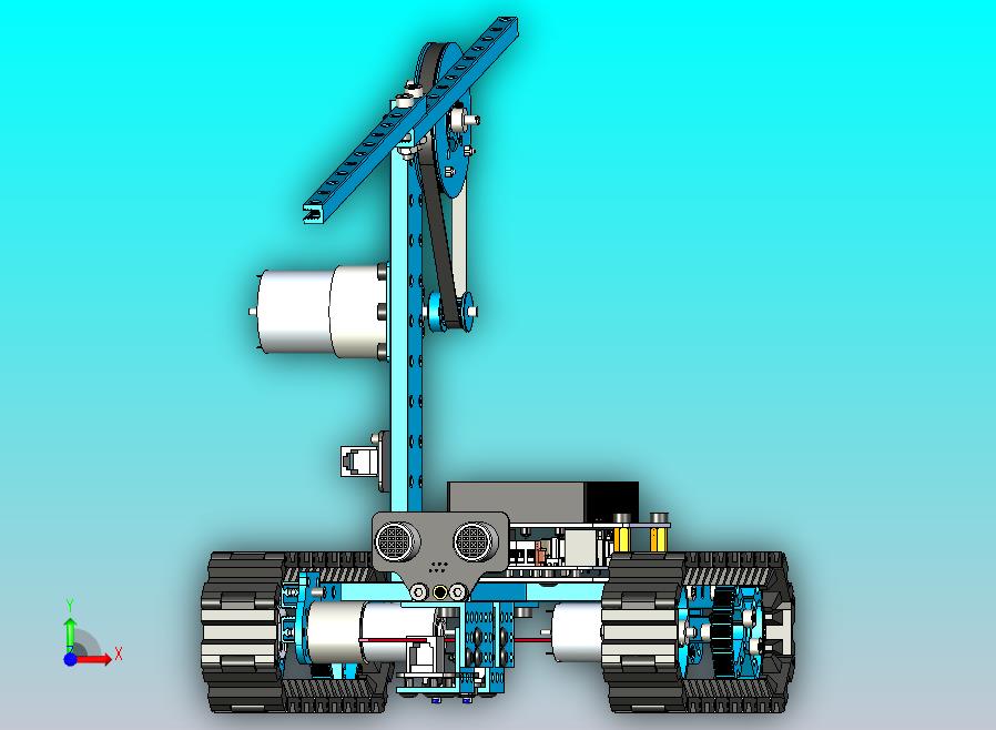 测线履带车机器人