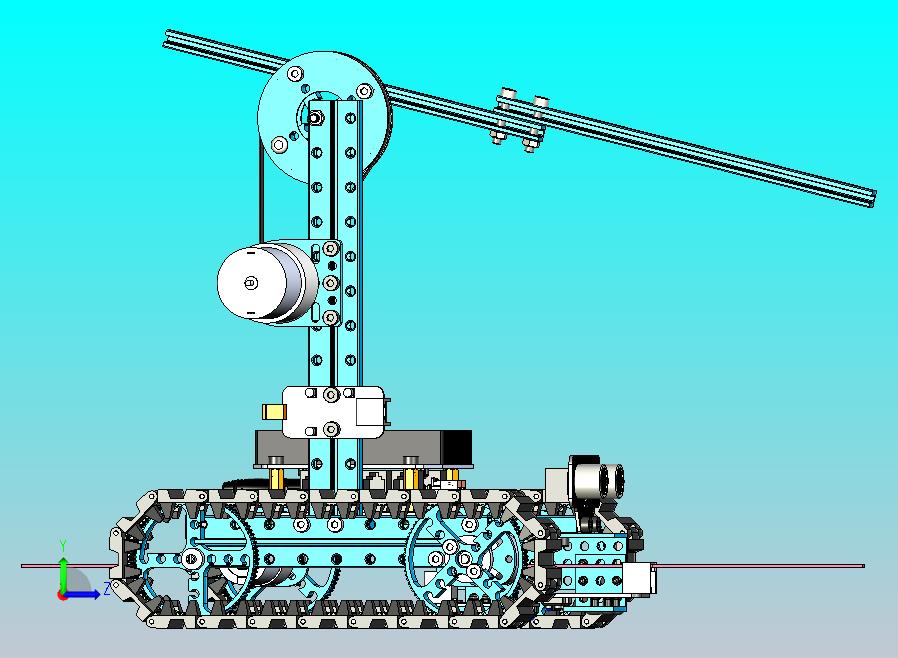 测线履带车机器人