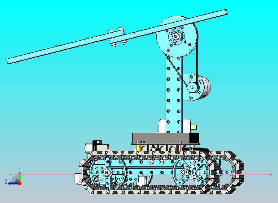 测线履带车机器人