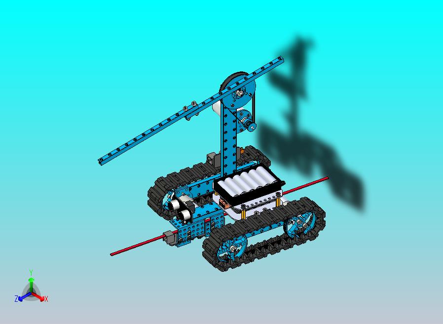 测线履带车机器人