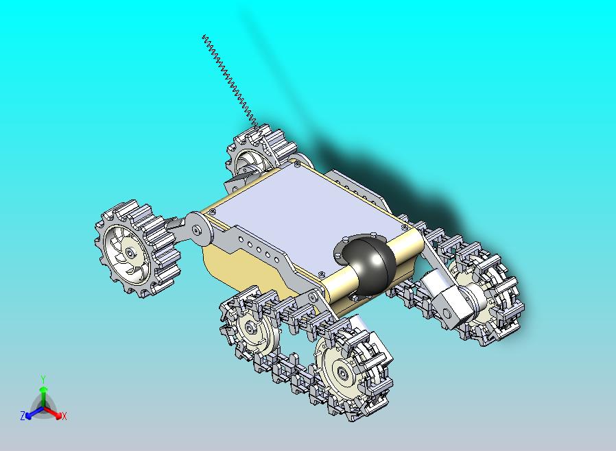 履带式坦克机器人SW2016