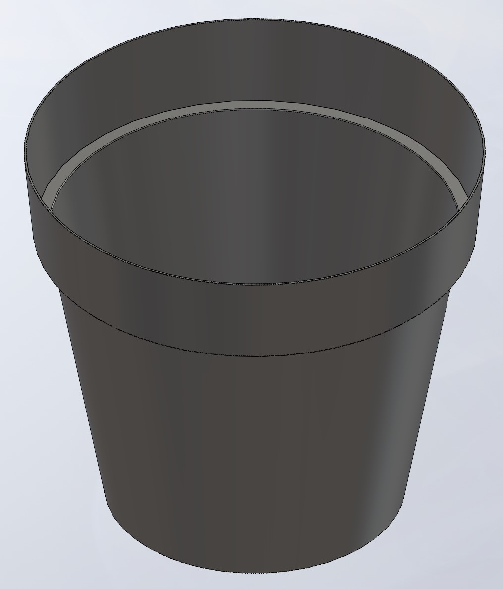 Verve Nurgul Matt深灰色塑料植物盆（直径）79cm，（高）70.2cm，230L