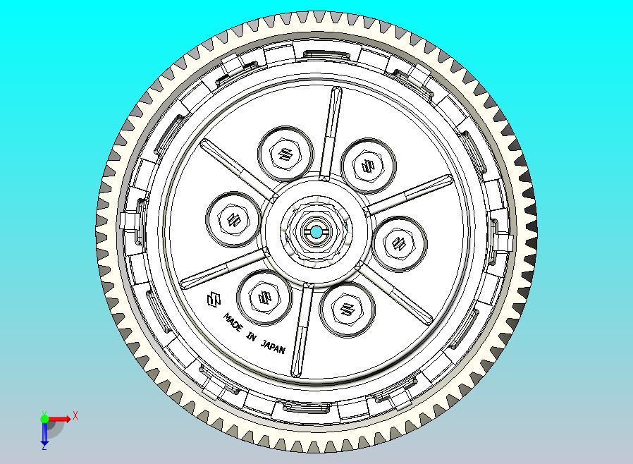 铃木GT750离合器