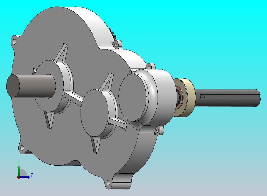 二级减速齿轮箱