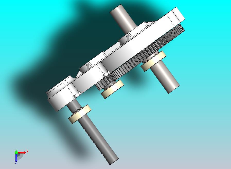 二级减速齿轮箱