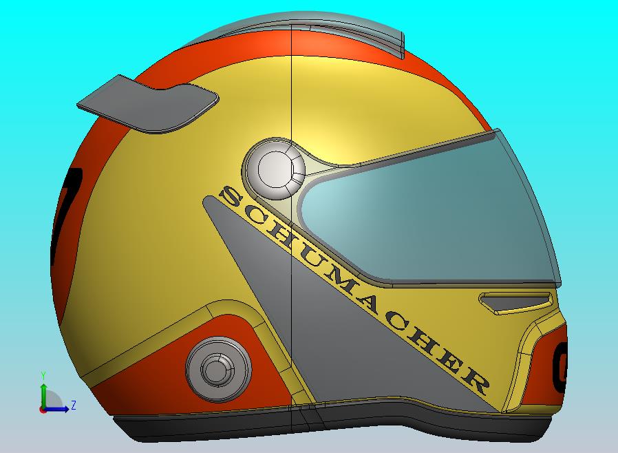 一级方程式赛车启发的赛车头盔