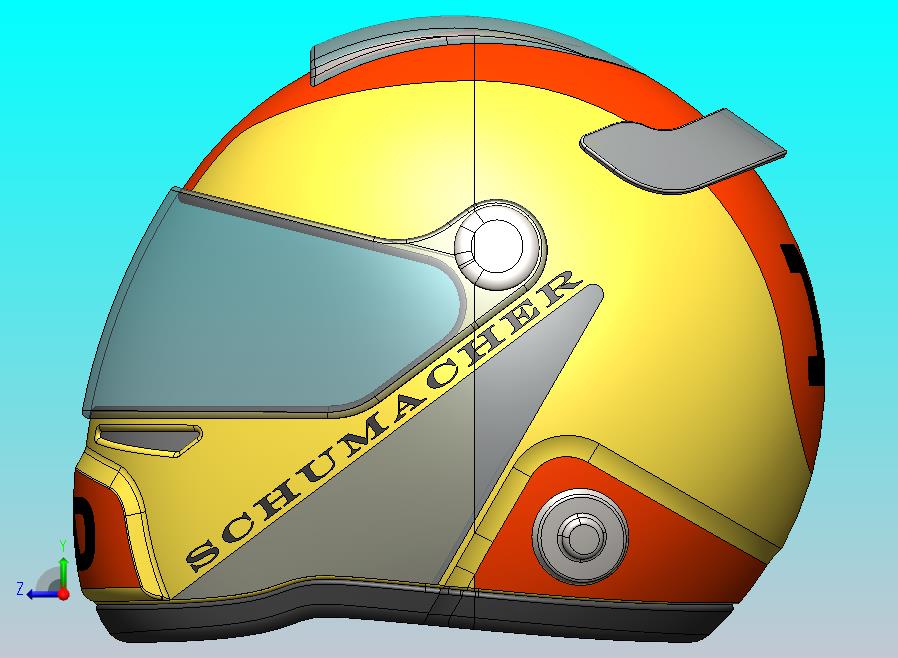 一级方程式赛车启发的赛车头盔