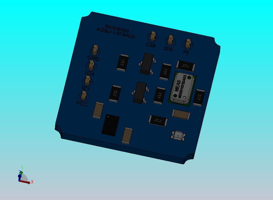 Boardoza_MS5611_气压测量_压力传感器